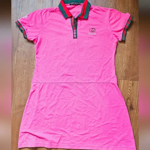Gucci | Dresses | Pink Gucci Polo Dress | Poshmark